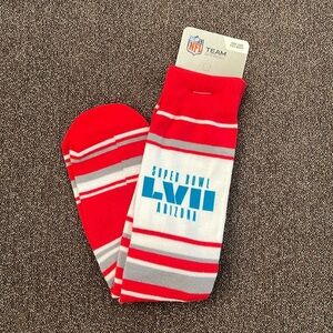 Super Bowl LVII Socks NFL Kansas City Chiefs Philadelphia Eagles NWT